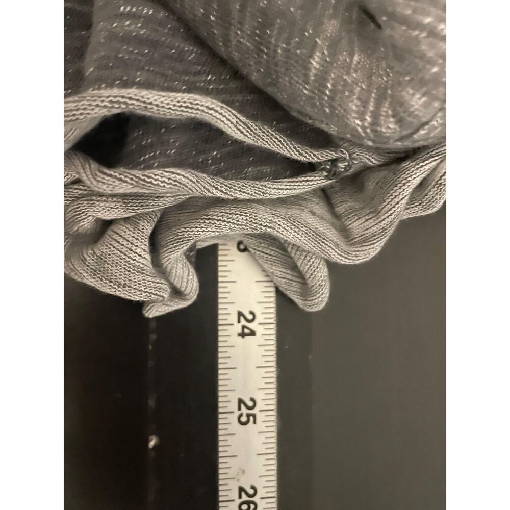 Free People Beach Womens Sweater Small Gray Cowl Neck Two Body Relaxed Boho - Picture 6 of 7